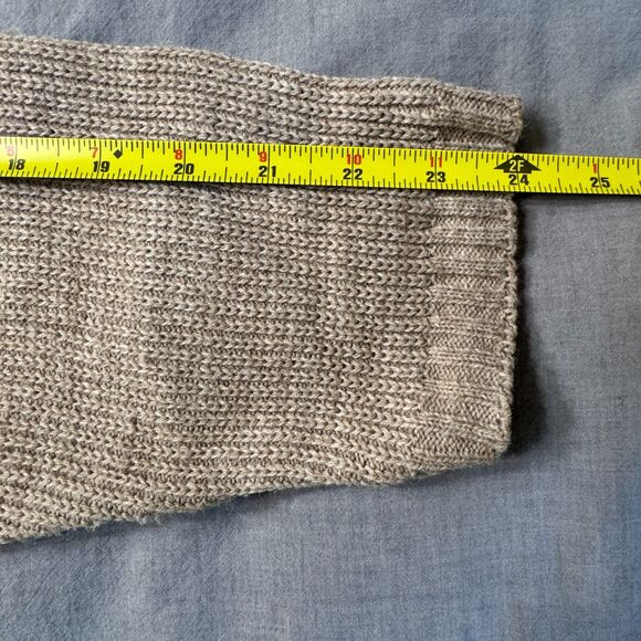 Vintage London Fog Zip Up Chunky Knit Sweater Cardigan Mens Large Grandpa USA - Picture 8 of 11